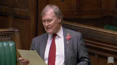 Sir David speaks in the Animal Welfare (Sentencing) Bill and called for more support for animal rights and animal welfare 